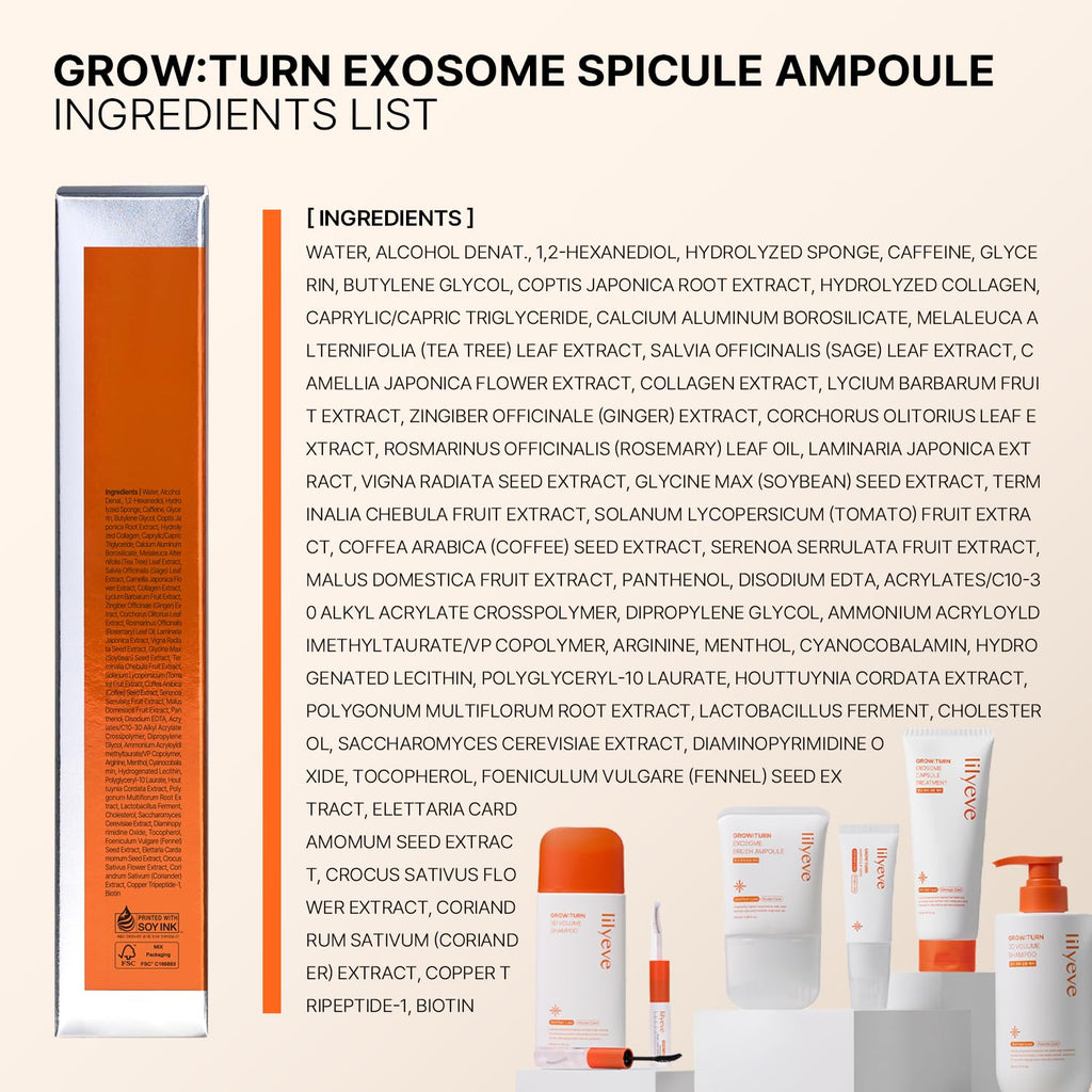 Lilyeve Grow Turn Exosome Spicule Ampoule