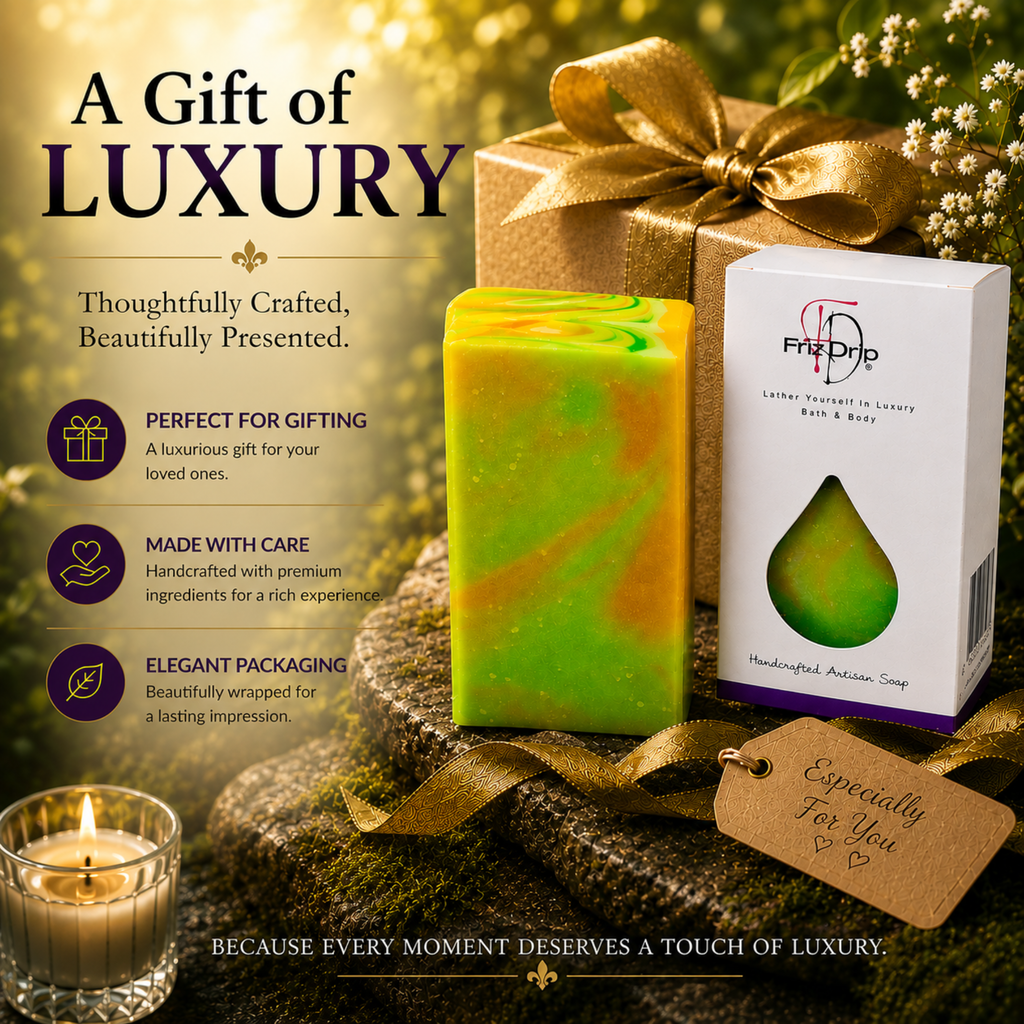 Ginger + Lime Soap Bar | Zesty Handmade Moisturizing Bath Soap