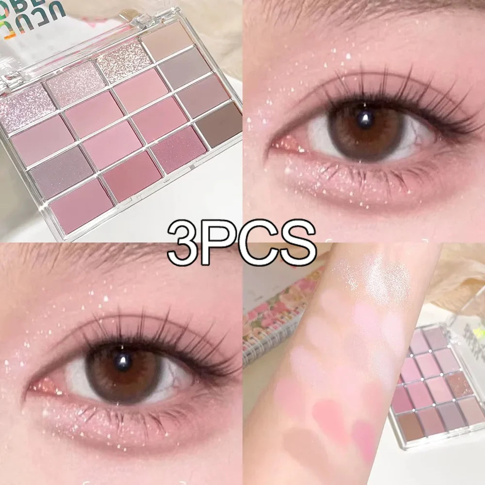 16-Color Earth Tone Eyeshadow Matte & Shimmer Palette