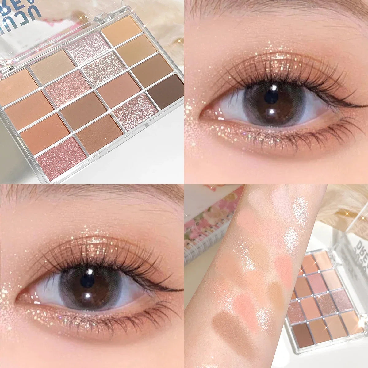 16-Color Earth Tone Eyeshadow Matte & Shimmer Palette
