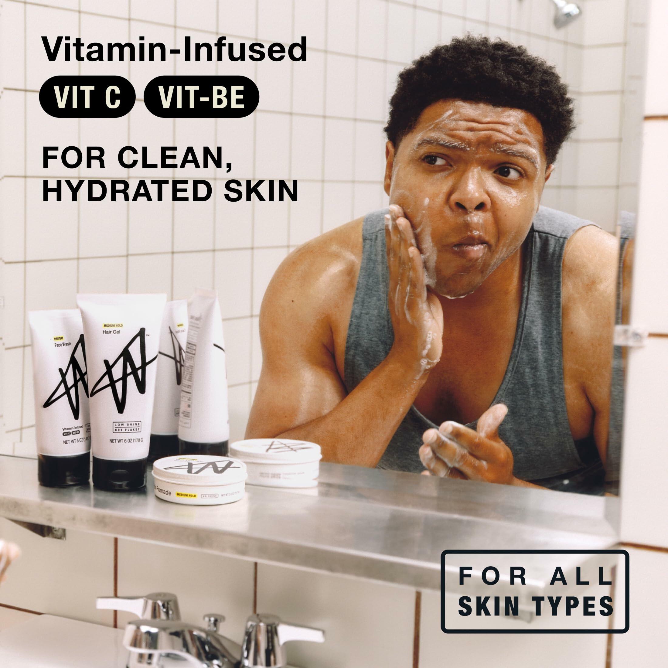Jake Paul Mens Face Wash Exfoliating Unscented