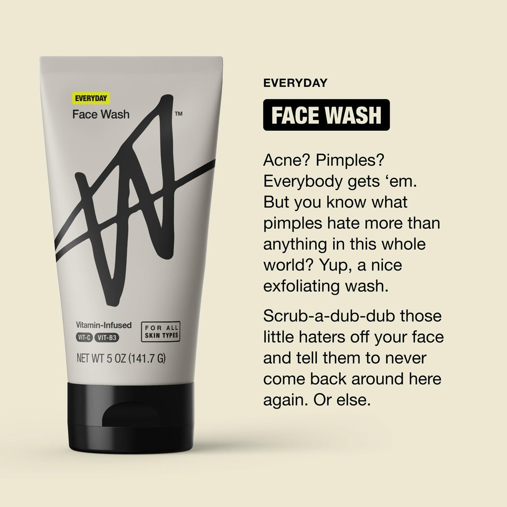 Jake Paul Mens Face Wash Exfoliating Unscented